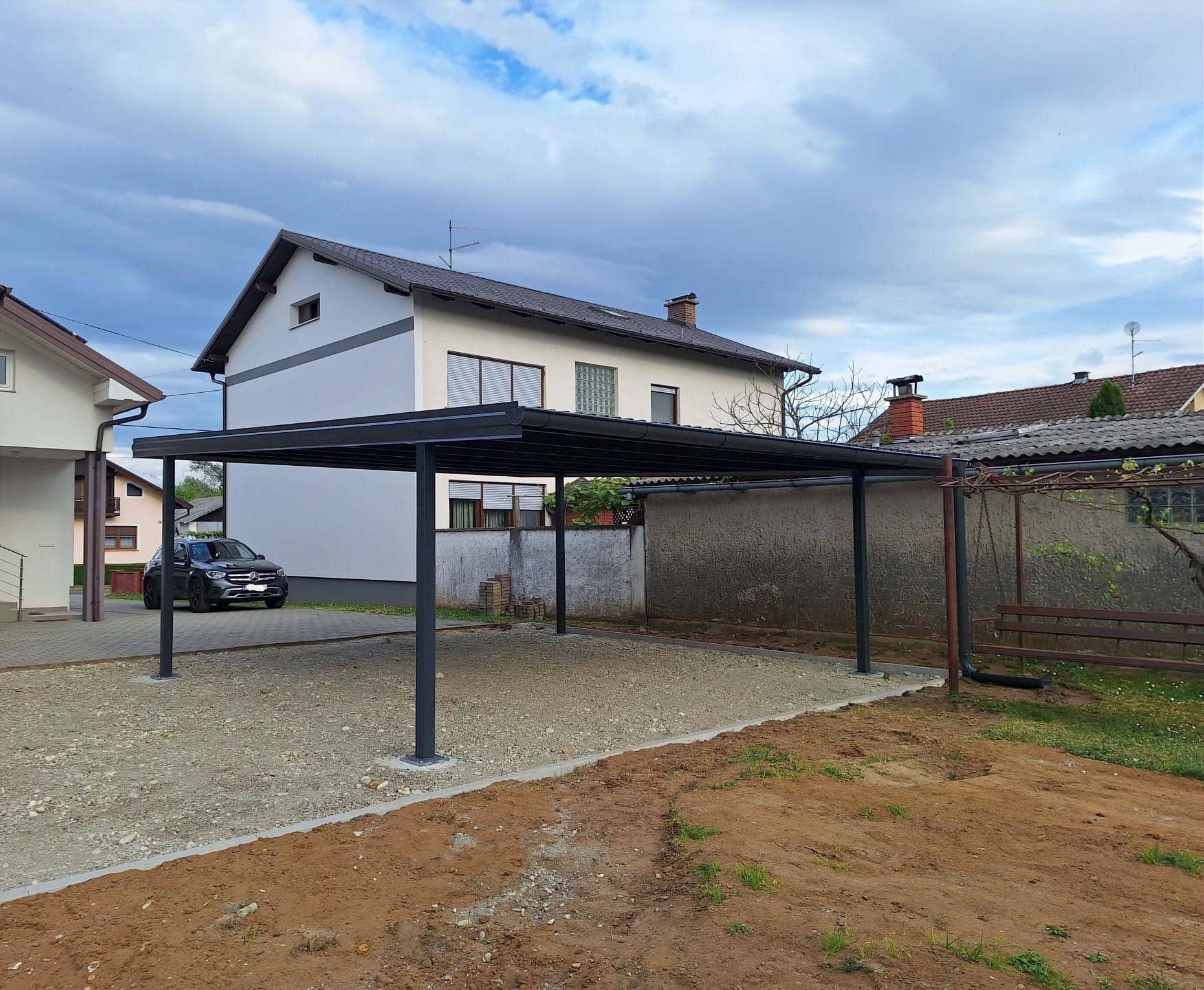 Samostojeća metalna nadstrešnica uz kuću, ELEKTRO DRRIM